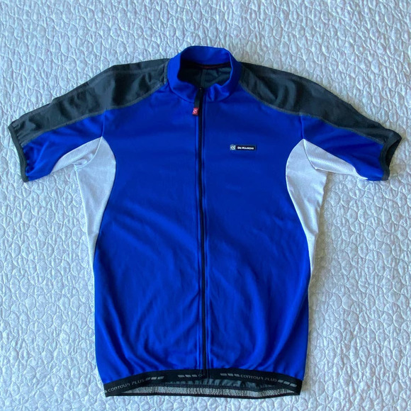De Marchi Cycling Jerseys Made in Italy Bundle of Two Shirts, Black, Blue Medium - Picture 10 of 16